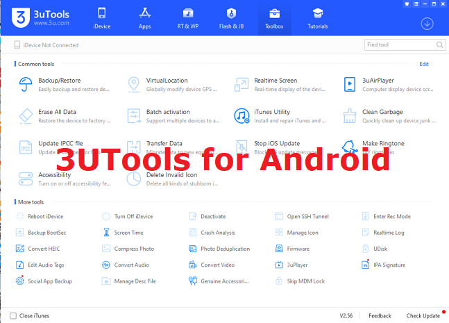 3utools 3.03.017 instal the new version for android